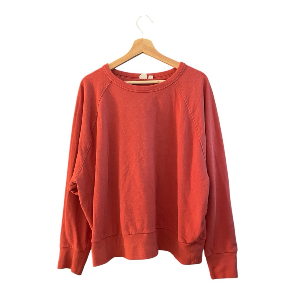 GAP Women's Vibrant Orange Crew Neck Sweater